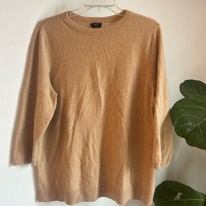 Talbots Camel Cashmere Crew Neck Sweater
